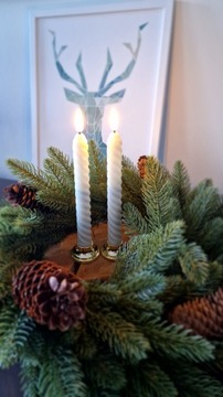 СВЕЧИ СВЕТОДИОДНЫЕ НАБОР 2 ШТ. НА АККУМУЛЯТОРАХ R6 СВЕЧИ 21СМ ДЕКОРАТИВНЫЕ БЕЛЫЕ