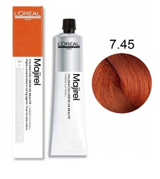 LOREAL MAJIREL MAJIROUGE FARBA DO WŁOSÓW 7.45 RUBILANE MIEDZIANY BLOND 50ML