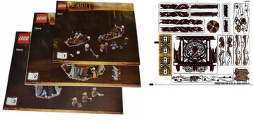 LEGO INSTRUKCJA + NAKLEJKI The Hobbit The Goblin King Battle 79010 2013r.