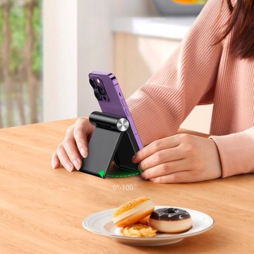 НАСТОЛЬНАЯ ПОДСТАВКА ДЛЯ ТЕЛЕФОНА, ПЛАНШЕТА, РЕГУЛИРУЕМАЯ, ПРОЧНАЯ