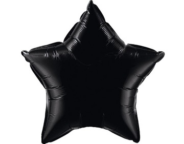 Balon foliowy gwiazdka gwiazda czarna na hel 18