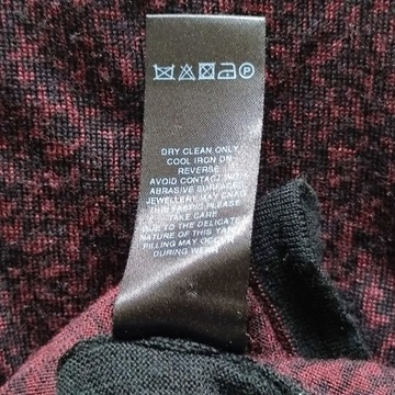 40/42 BASTYAN sweter merino wool wełna czerń silk jedwab merynosy