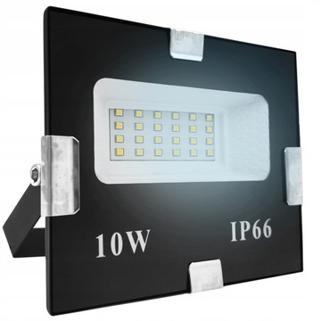 HALOGEN 10W 6000K 840LM NAŚWIETLACZ REFLEKTOR LED ZEWNĘTRZNY IP66 ZIMNY