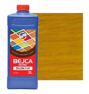 Bejca nitro SOPUR żółcień 21-05 2l do drewna 2105