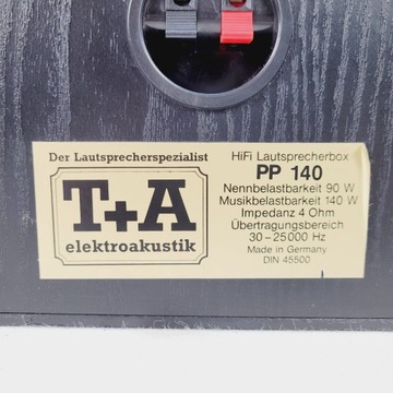 T+a pp 140 Вт мониторные колонки бас 20см VIFA