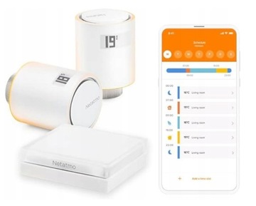 59BJ Netatmo NVP-AMZ 2x Głowica termostat + mostek