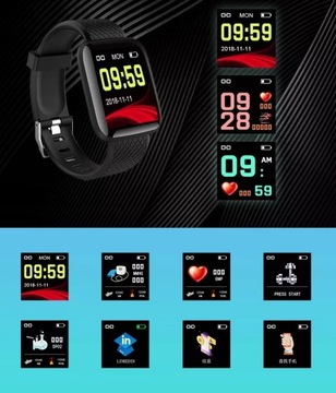 Часы SMARTWATCH SMARTBAND Монитор сердечного ритма Шагомер