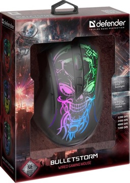 Myszka przewodowa Defender Myszka Dla Graczy GM-928 Mysz Gamingowa