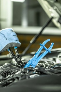 HOGERT HT8G345 Клещи с изогнутым зажимом