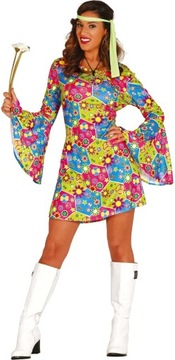 Strój damski Hipiska Flower Power G M kwiaty