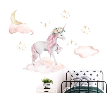 стикер стены единорога единорога XXL