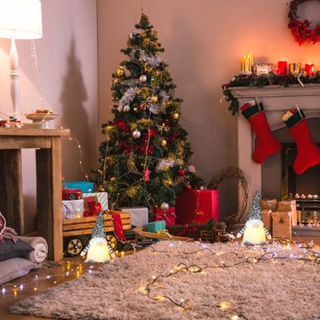 СТОЯЩИЙ СЛОН РОЖДЕСТВЕНСКИЙ ГНОМ РОЖДЕСТВЕНСКИЙ ПОДАРОК, СВЕТЯЩИЙСЯ СВЕТОДИОД