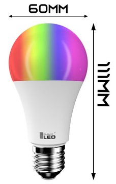 Светодиодная лампа E27 RGB CCT + белый WiFi TUYA SMART