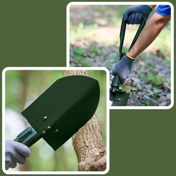 СКЛАДНАЯ ВОЕННАЯ ПОЛЕВАЯ ЛОПАТА + БЕСПЛАТНЫЙ КРЫШКА SURVIVAL MITARY