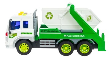 ТРАНСПОРТ МАШИНА Мусоровоз 1:16 СВЕТ ЗВУК ПРИВОД