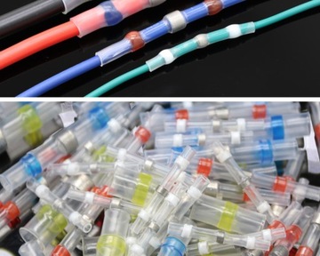 БЫСТРОЕ СОЕДИНЕНИЕ КАБЕЛЬНЫЙ СОЕДИНИТЕЛЬ С ОЛОВОЧНОЙ ТЕРМОУСАДКОЙ, НАБОР 100 ШТ.