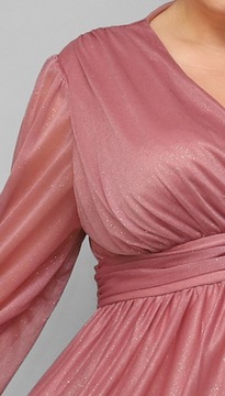 Elegancka PIĘKNA Rozkloszowana sukienka na Wesele Plus Size (46-52) 50 5XL