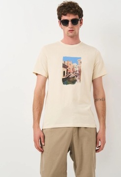 H&M T-shirt z nadrukiem regular M 180 H29