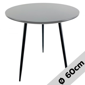 Stół okrągły VINCI GREY 60 cm