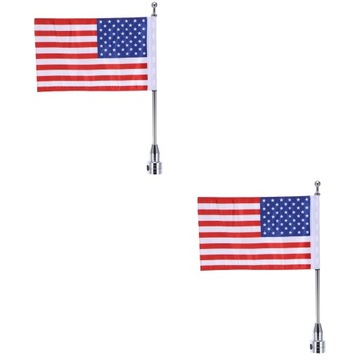 2 szt. Motocykl flaga USA motocykl flaga amerykańska