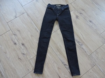 LEVIS 710 super skinny spodnie jeansowe rurki rozm 25/30