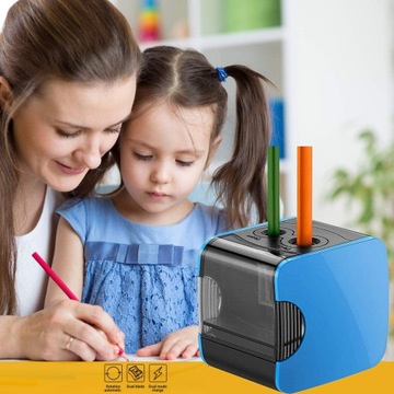 ЭЛЕКТРИЧЕСКАЯ ТОЧИЛКА ДЛЯ КАРАНДАШЕЙ, АВТОМАТИЧЕСКАЯ С ДВУМЯ ОТВЕРСТИЯМИ ДЛЯ КЛАССА