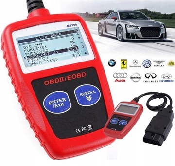 SKANER TESTER DIAGNOSTYCZNY OBD2 MAXISCAN MS309 INTERFEJS KASOWANIE BŁĘDÓW