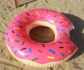 Тюфяк для плавания в круге донута надувной для пляжа у бассейна большого 90КМ