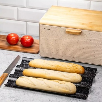 МЕТАЛЛИЧЕСКИЙ ПРОТИВЕНЬ ДЛЯ ВЫПЕЧКИ БАГЕТОВ И ТОРТОВ, 3 ШТ.