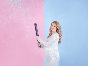 Baby Shower мальчик синий конфетти трубка 60 см