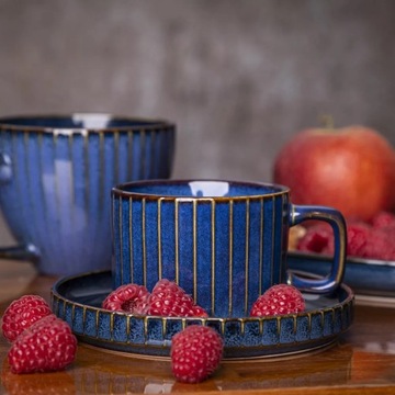 Фарфоровая чашка для кофе и чая Altom Design Reactive Stripes 220 мл