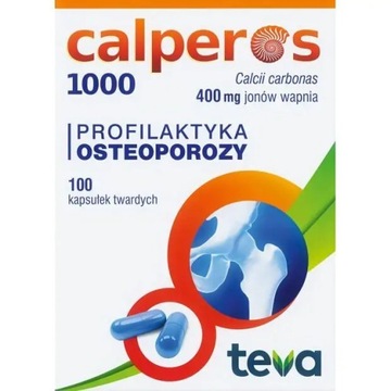 CALPEROS NA OSTEOPOROZE 1000MG 100 KAPSUŁEK