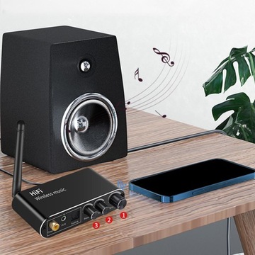 Аудиоконвертер Bluetooth, цифровой аналоговый, коаксиальный