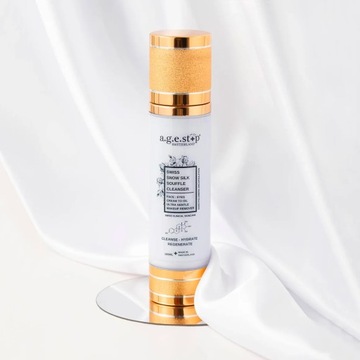 AGE STOP SWISS SNOW SILK СУФЛЕ ОЧИЩАЮЩАЯ ПЕНА SNOW SILK 100ML