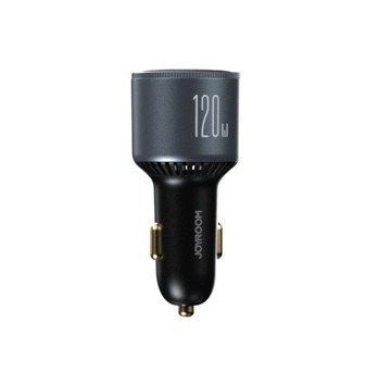 АВТОМОБИЛЬНОЕ ЗАРЯДНОЕ УСТРОЙСТВО JOYROOM 120 Вт, 2xUSB-C, КАБЕЛЬ USB-A + USB-C, 100 Вт, QC PD