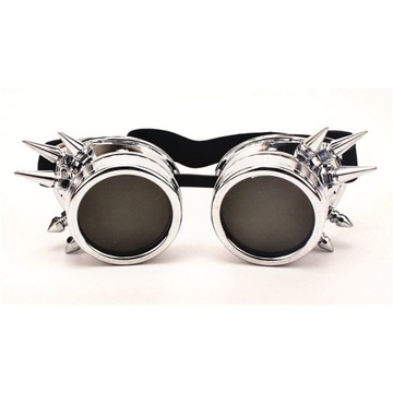OKULARY STEAMPUNK GOGLE HALLOWEEN MOTOCYKL KOLCE