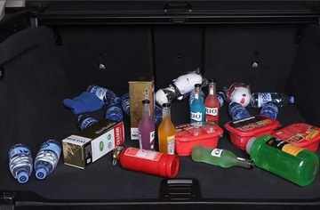 ОРГАНАЙЗЕР ДЛЯ БАГАЖНИКА АВТОМОБИЛЯ, ЖЕСТКИЙ ПРОШИВАННЫЙ УЗОР