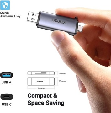 Устройство чтения карт SD SOUNIX USB 3.0 USB USB-C SD MicroSD