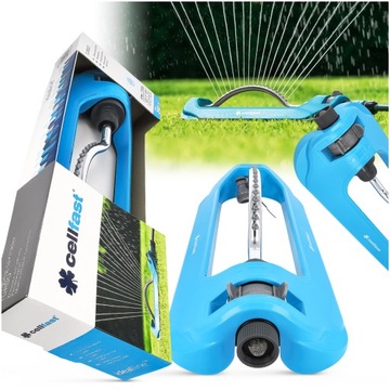 Садовый разбрызгиватель Cellfast TURBO IDEAL с 18 насадками для газона 240 м2