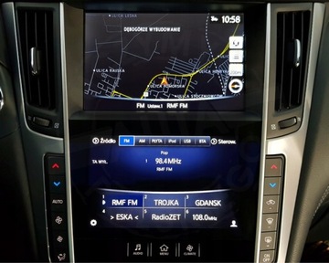 INFINITI Q50 ПОЛЬСКИЙ МЕНЮ КАРТА РАДИО