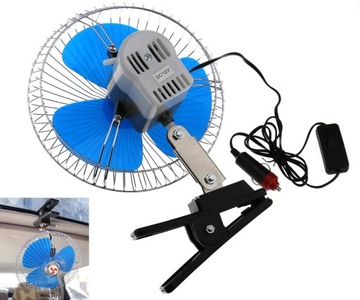 БОЛЬШОЙ АВТОМОБИЛЬНЫЙ ВЕНТИЛЯТОР ВРАЩАЮЩИЙСЯ С РЕГУЛИРОВКОЙ КОЛЕБАНИЯ 12 В и 24 В