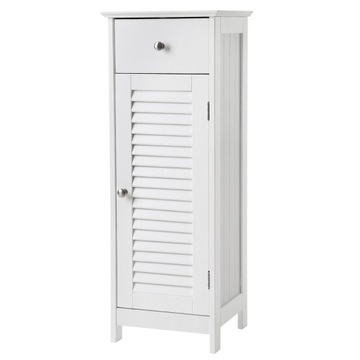 Minimalistyczna biała szafka łazienkowa 87 cm