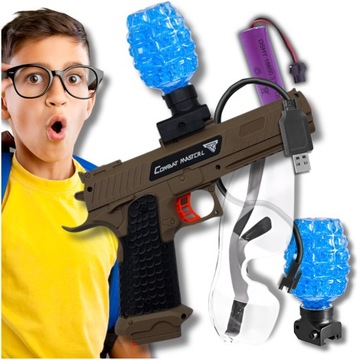 PISTOLET COLT GLOCK KULKI ŻELOWE WODNE AUTOMAT ORBEEZ ELEKTRYK OKULARY CS
