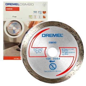 B2 DREMEL DSM20 diamentowa tarcza tnąca do płytek