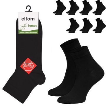 SKARPETY BAMBUSOWE skarpetki ELTOM *42-44 k czarne
