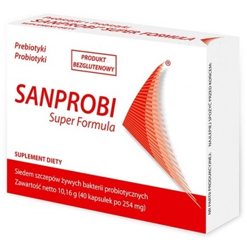 SANPROBI SUPER FORMUŁA 40 KAPSUŁEK probiotyk