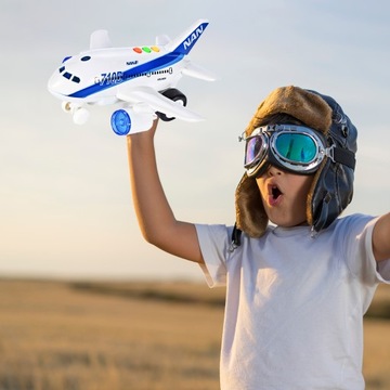 ИНТЕРАКТИВНЫЙ ПАССАЖИРСКИЙ САМОЛЕТ ИГРУШКА ДЛЯ ДЕТЕЙ ЗВУКОВОЙ СВЕТ BOEING