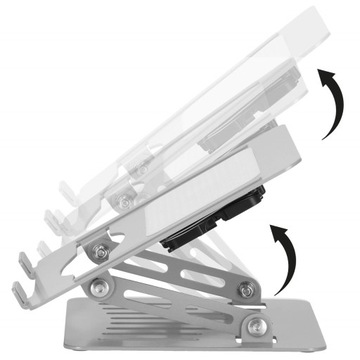 СКЛАДНАЯ ОХЛАЖДАЮЩАЯ ПОДСТАВКА ДЛЯ НОУТБУКА МЕТАЛЛИЧЕСКАЯ ПОДСТАВКА, РЕГУЛИРУЕМАЯ USB