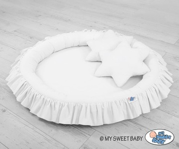 Комплект: Подвесной балдахин, подставка для подушки, белый.