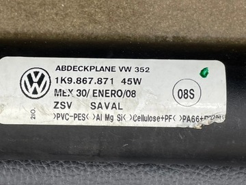 VOLKSWAGEN GOLF V 1900CM3 2008 ROLETA KUFRU KOMBI 1K9867871